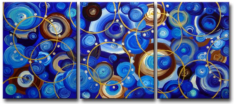 Painting: 'GALILEO BLUE' - Detail #4