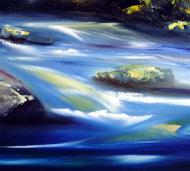 'FALL RIVER IN AUTUMN' - Detail #3