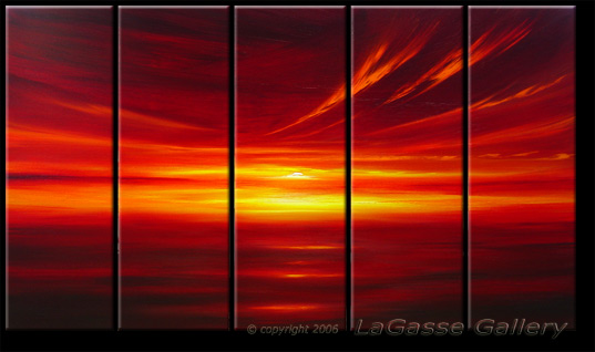 'CRIMSON GLOW SUNSET' by AJ LaGasse - Detail #1