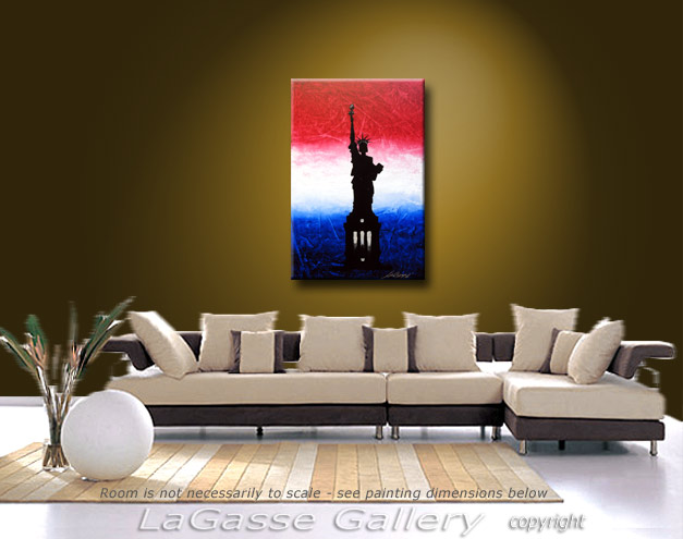 Painting: 'LIBERTY II' - Detail #4