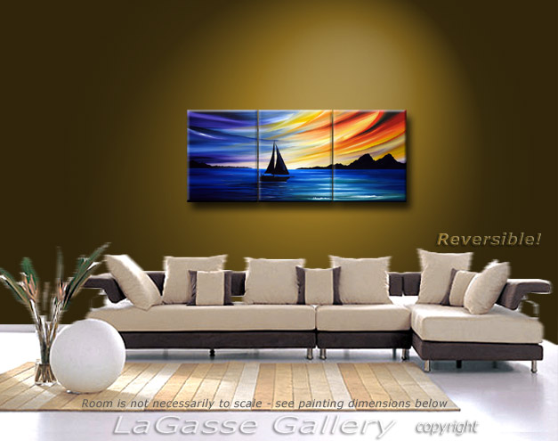 Painting: 'SAIL INTO THE SUNSET' - Detail #4