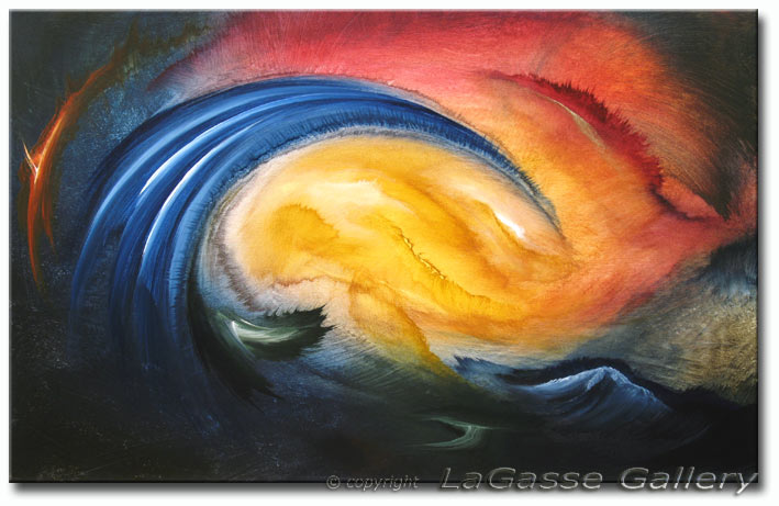 'MOONLIT GARDEN' - LaGasse painting