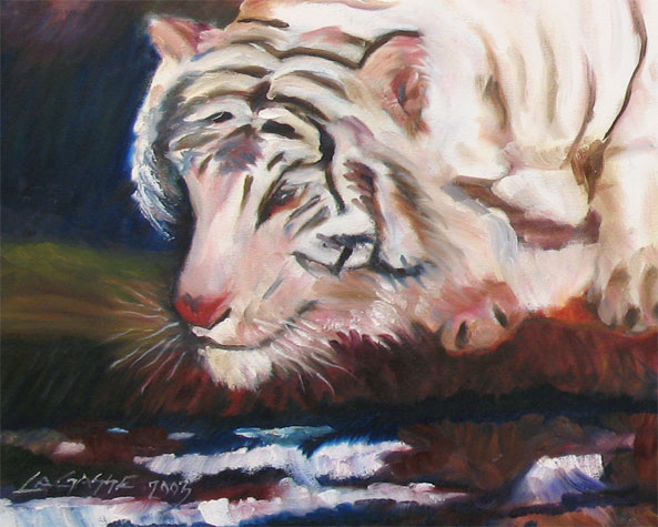 'YEAR OF THE CAT' by AJ LaGasse - Detail #1